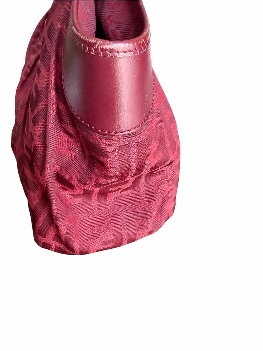 Fendi Red Zucca Canvas and Leather Borsa Chef Tote. - Picture 5 of 13